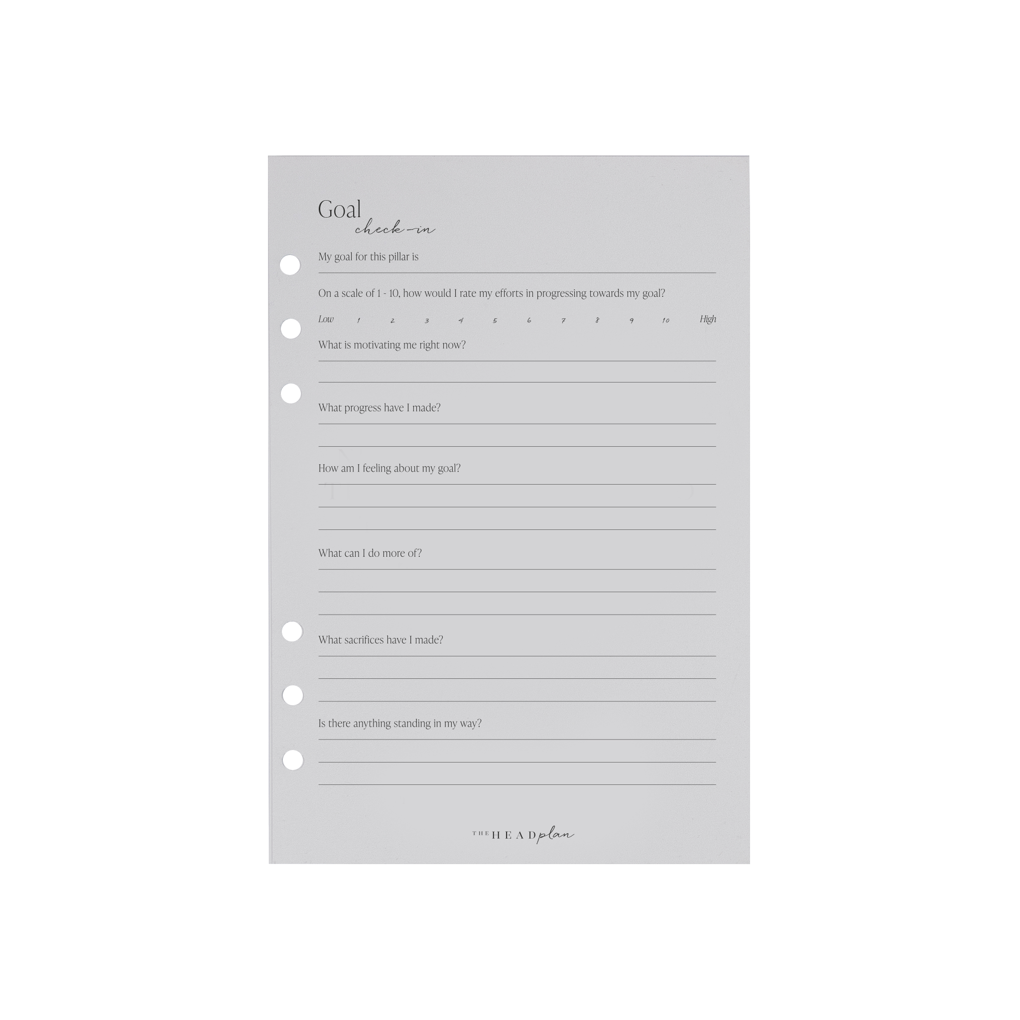 Agenda Goals Pack