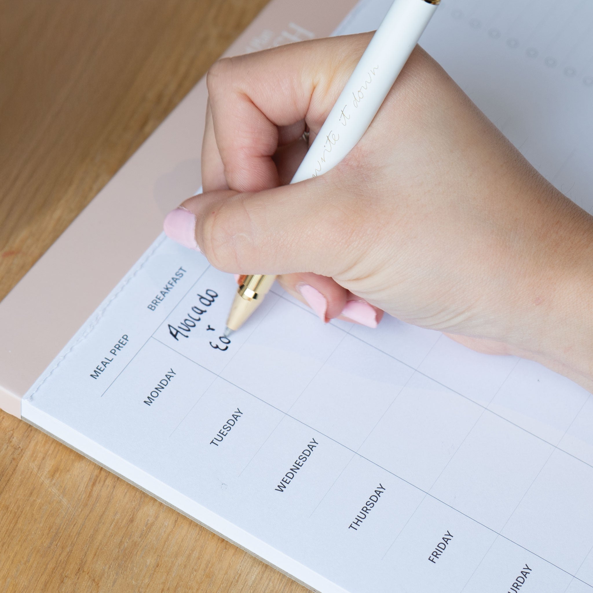the head plan nourish meal food planner pad lifestyle