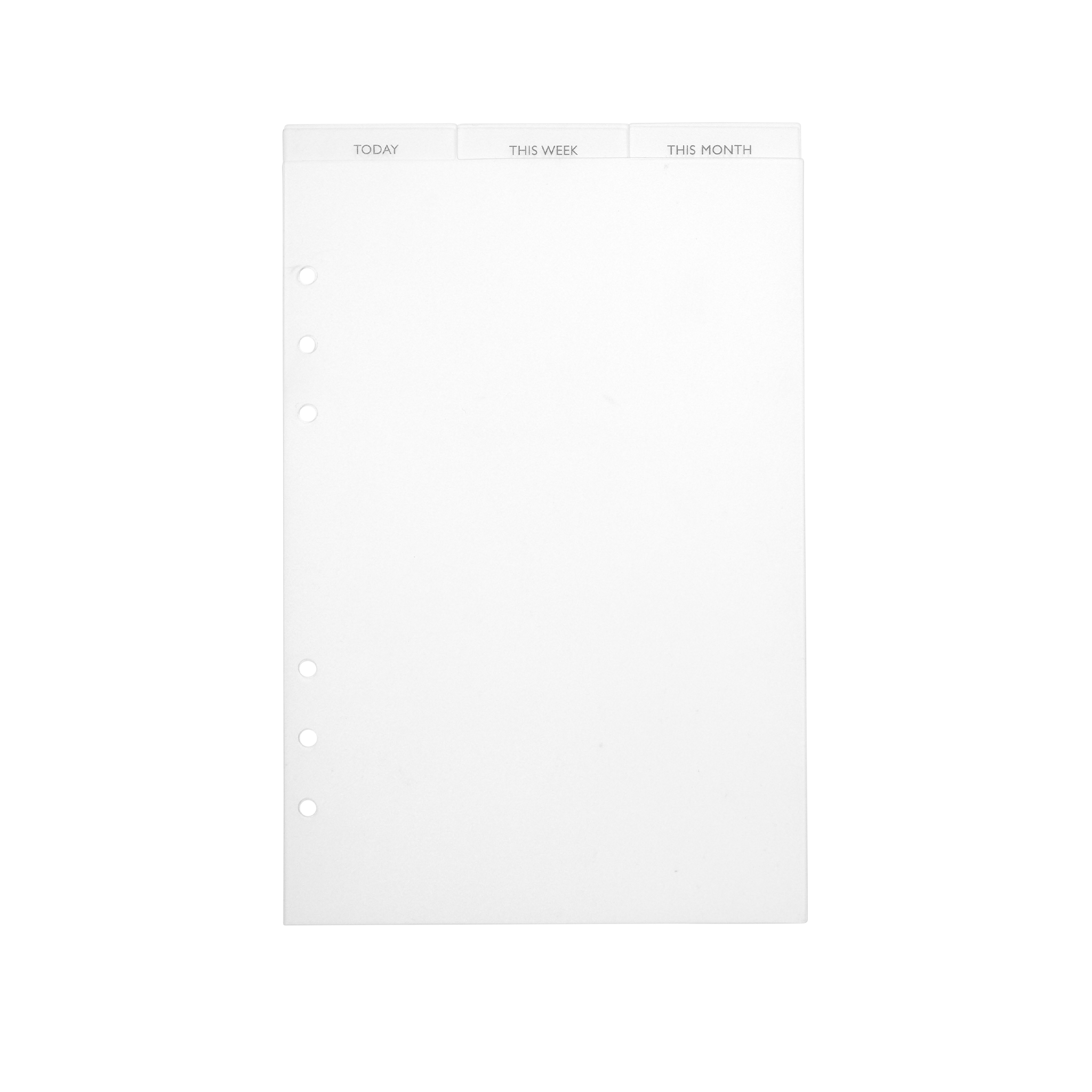 Agenda - Top Tab Dividers - Today, This Week, This Month