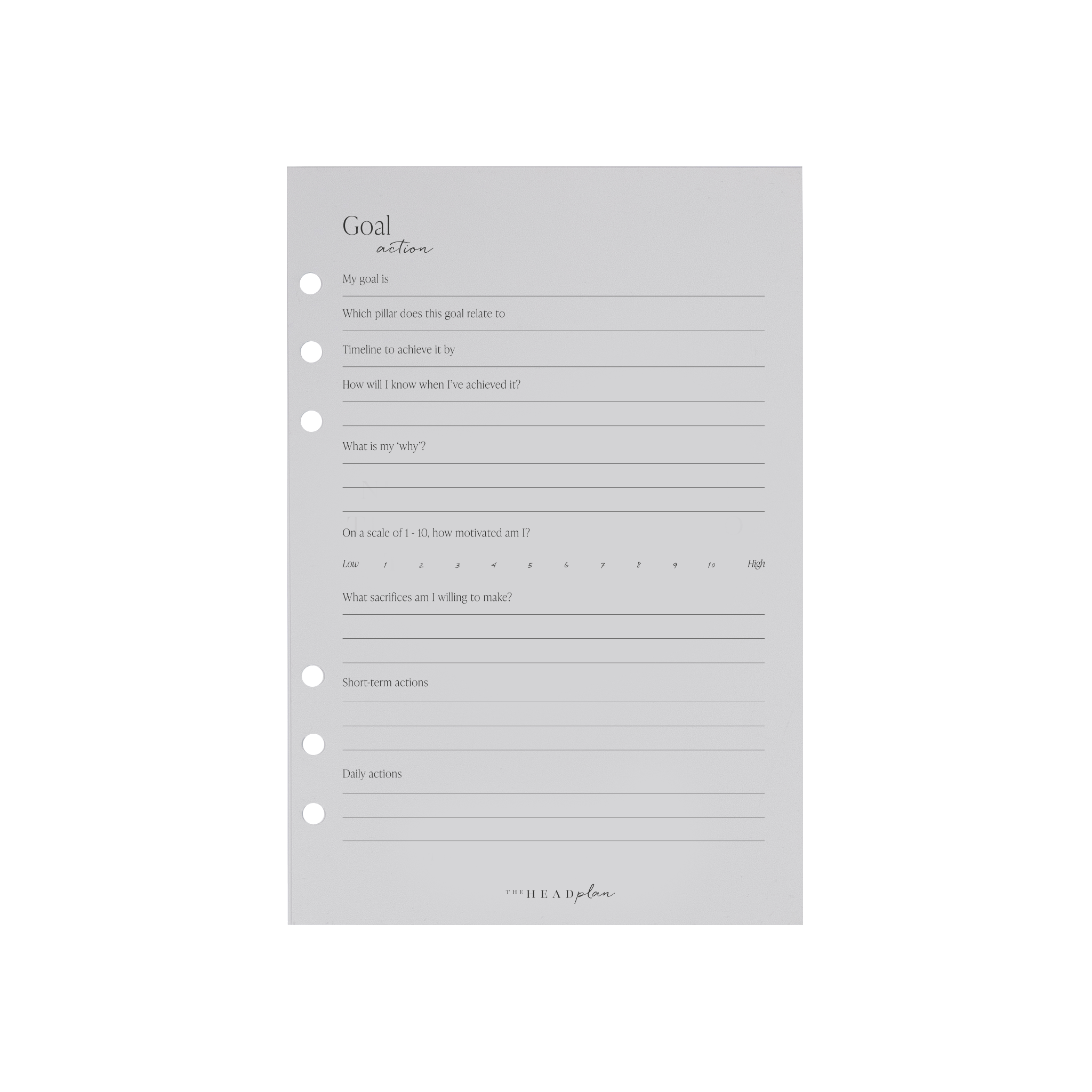 Agenda Goals Pack