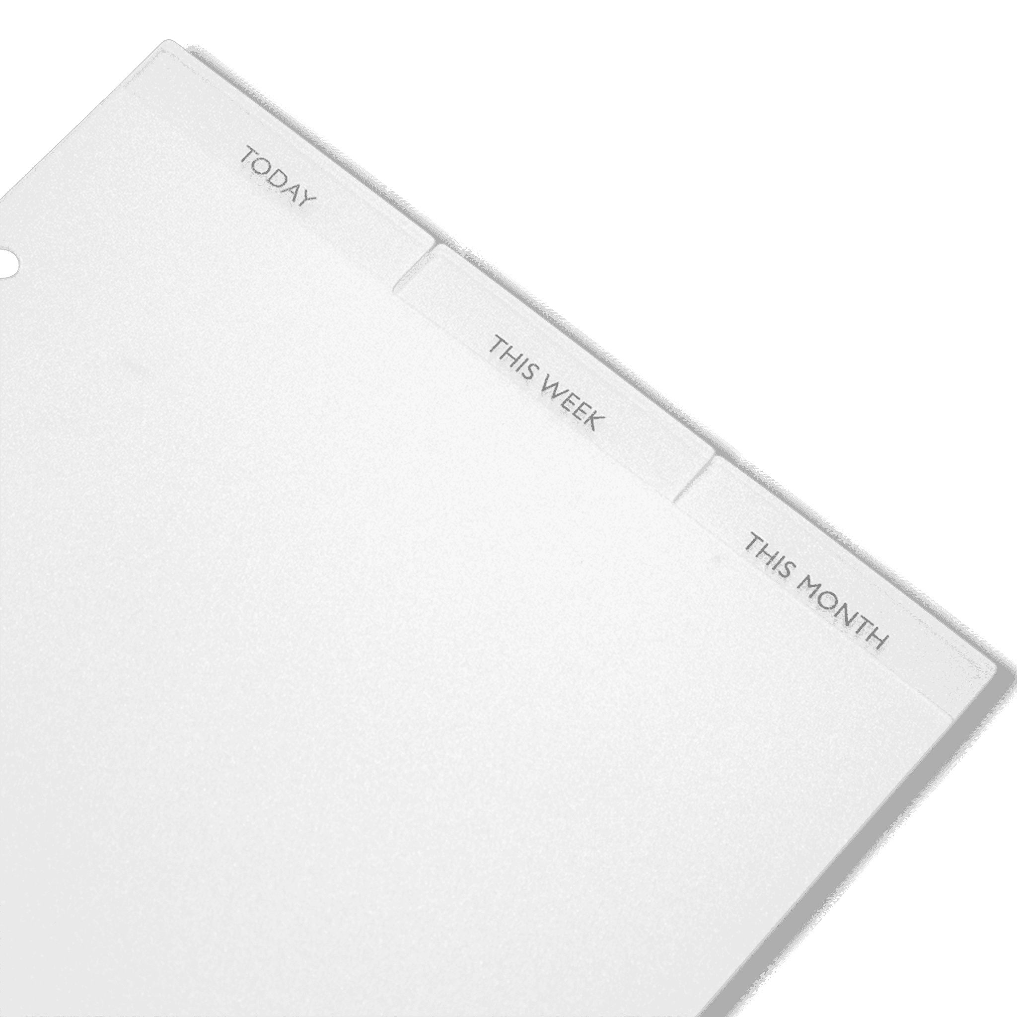 Agenda - Top Tab Dividers - Today, This Week, This Month