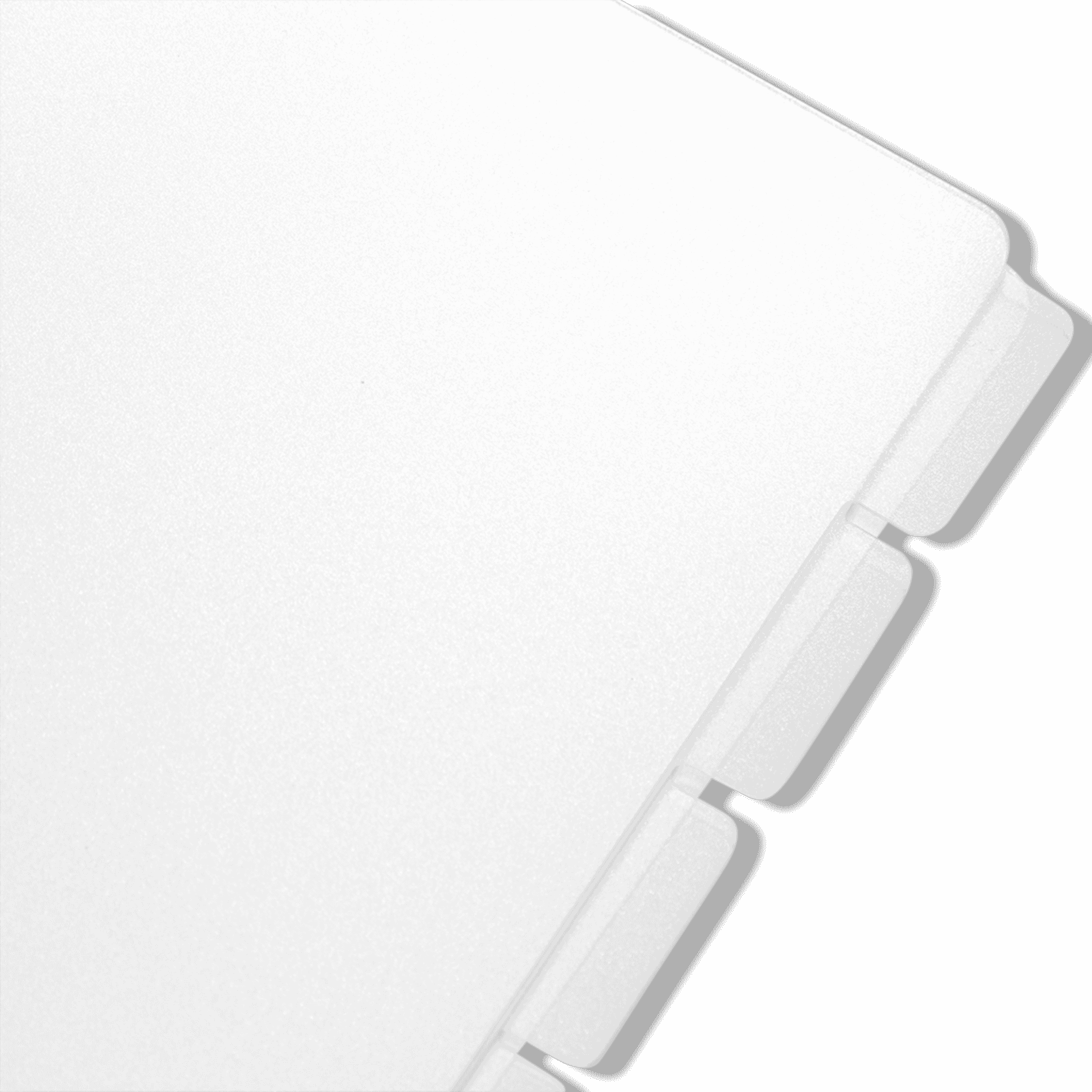 Agenda - Plain Frosted Dividers