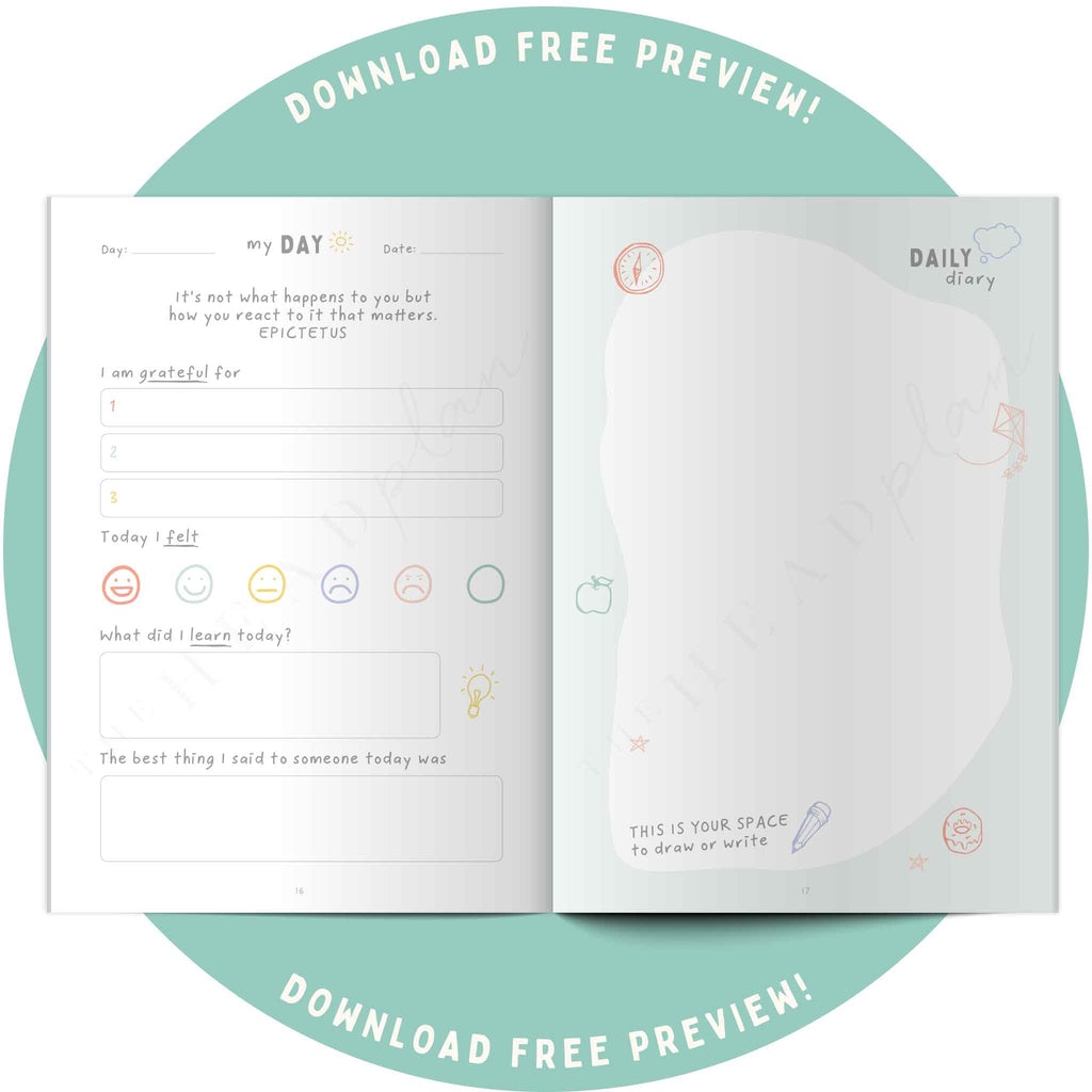 The Head Plan Kids Journal Preview
