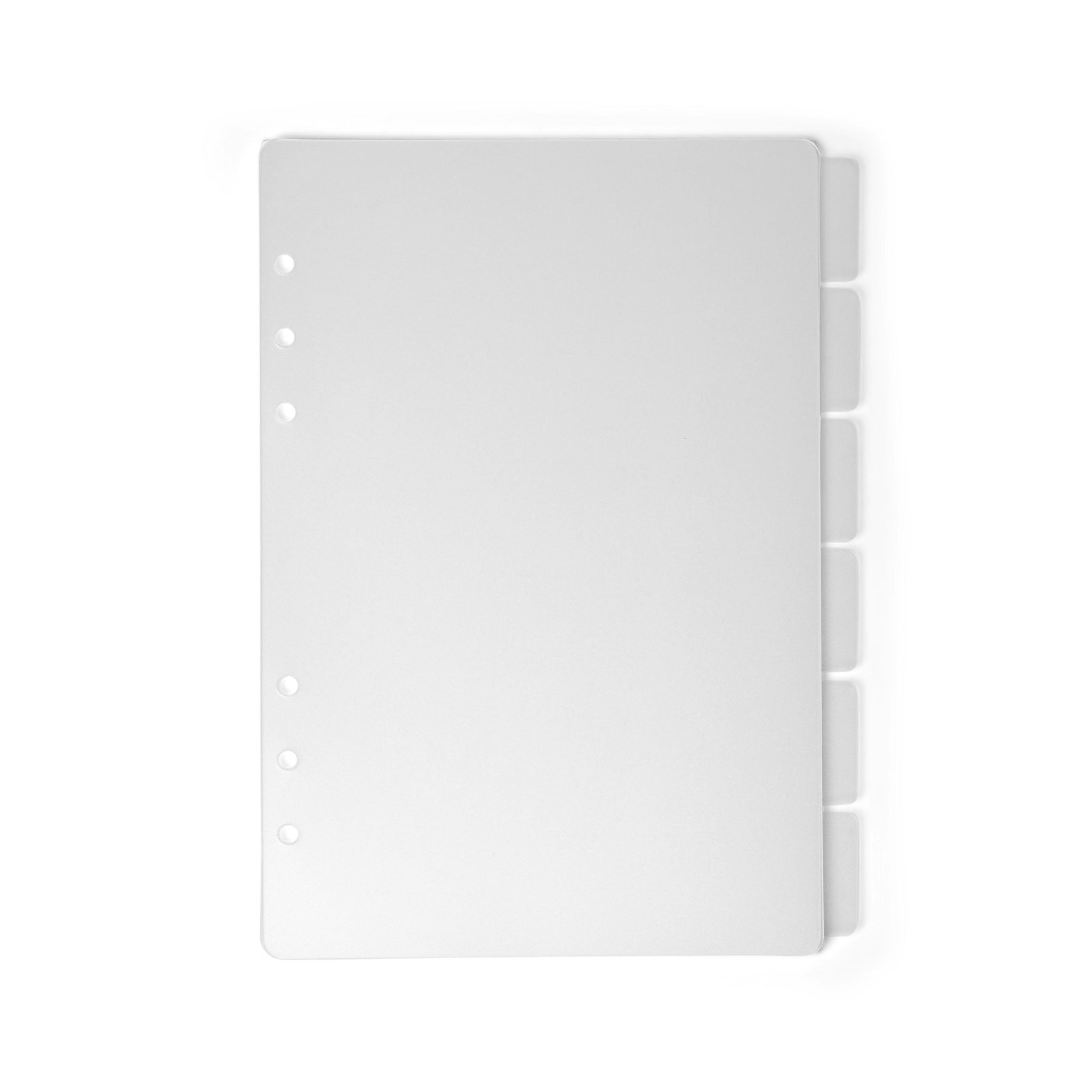 The Head Plan Agenda Accessories plain PVC frosted divider tabs set