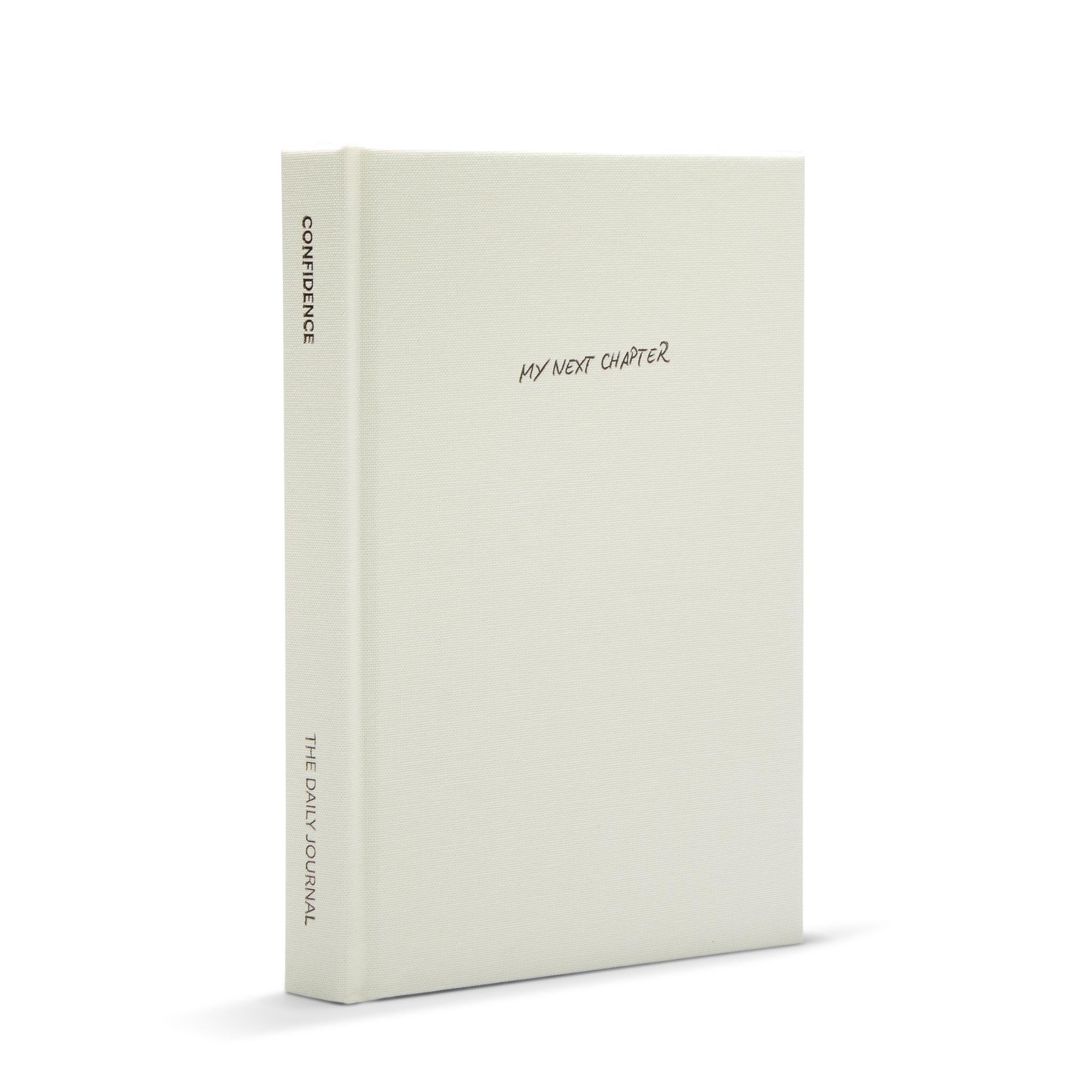 White journal at an angle Roxie Nafousi in Collaboration with the Head Plan with 'My Next Chapter' on the cover 